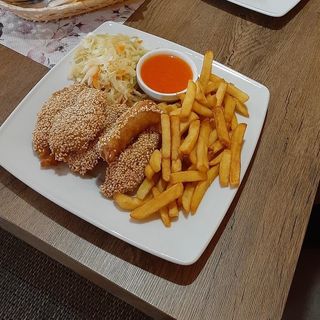 Kurczak w cieście sezamowym