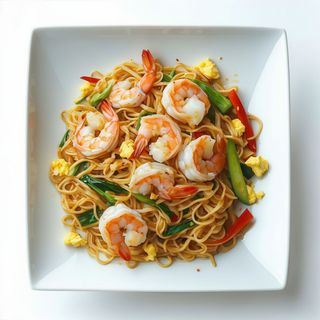225. Udon Frito Con Gambas