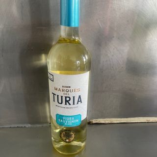 Botella de vino blanco de casa bottel white Wien houes 