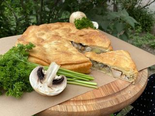 Пирог "Курица с грибами"