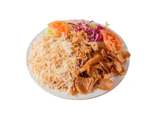 Kebab al plato de ternera