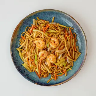 102. Teppanyaki Tallarines Frito Con Gambas