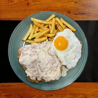 Milanesa Carbonara