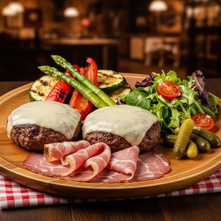 Hamburger al piatto