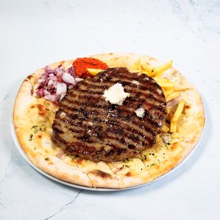 XXL Gurmanska pljeskavica s pancetom i sirom na pogačici