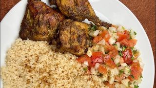 1/2 Poulet Grillé + Attiéké