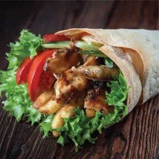 Chicken Shawarma With Vegetables Or Lebanese Style