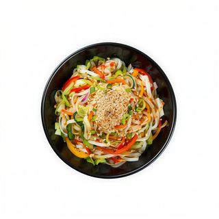 Tallarines Finos Con Verduras