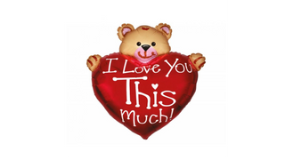 Balon "I love you this much"