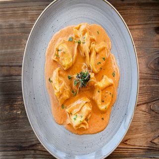 Tortelloni Gigante Con Gambas Y Vieiras