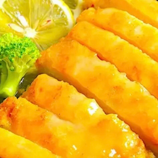 Pollo Frito Con Salsa De Limón