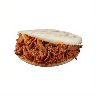 Arepa de ternera mechada