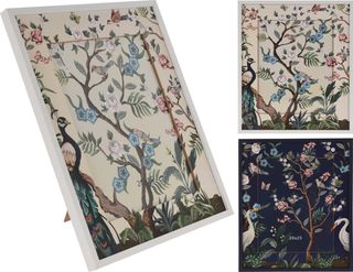 Rama foto alba sau albastra cu cocori 29x34 cm 