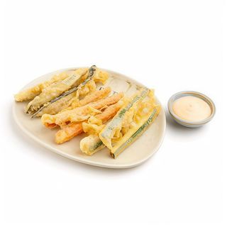 Sticks de verduras en tempura