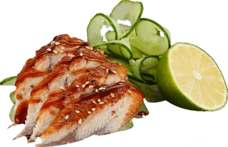 Sashimi anghilă afumată