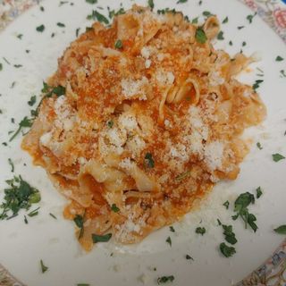 Tagliatelle a la boloñesa