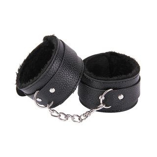 ტყავის ბორკილები - შავი