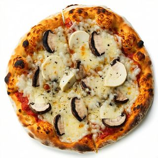 Pizza porcini bianca