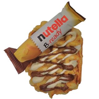 Gofre de Nutella, Choco Blanco con Galleta Nutella