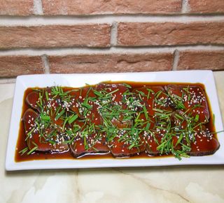 Maguro tataki de atún