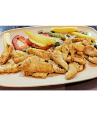 Pollo a la teppanyaki