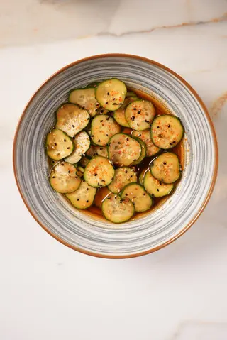 Smashed cucumbers