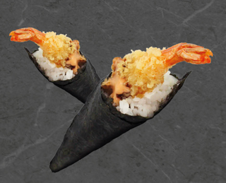 Ebiten spicy temaki