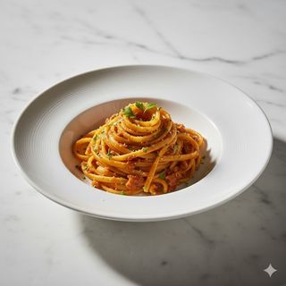 Tonnarelli con la 'nduja