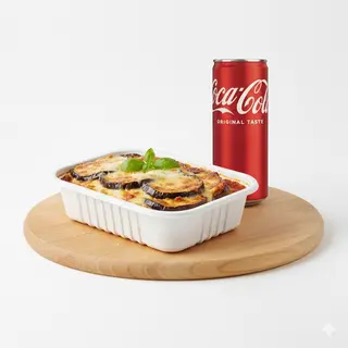 Parmigiana di melanzane + Lattina Coca-Cola