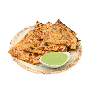 Aloo paratha + Chutney