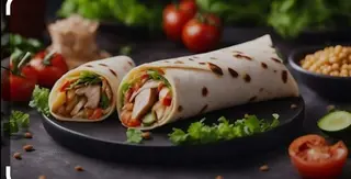 Dürüm + Patatas + Bebida + Postre