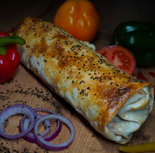 Запеченный лаваш с сыром