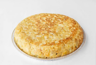 Tortilla mediana con cebolla