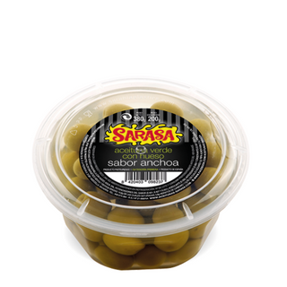 Aceitunas Sabor Anchoa Peso Estimado 200 Gr.