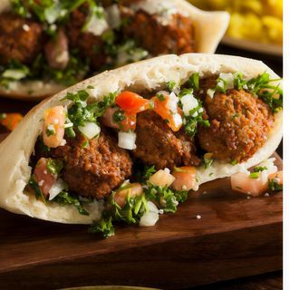 Pita de falafel