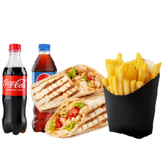 Кебаб S + Картопля Фрі (мала) + Напій 0,5л*