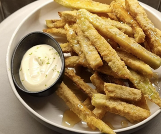 Berenjena frita con miel de Cantabria