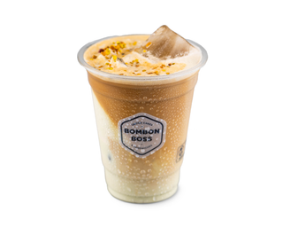 Pistacho iced coffee latte