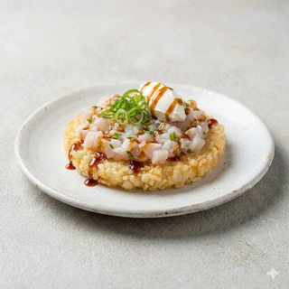White crispy rice