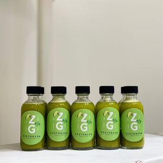 Shot de matcha, jengibre, curcuma 