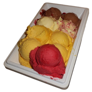 Кутия с 12 топки сладолед