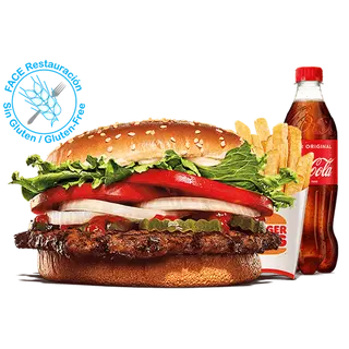 Menú Whopper® sin Gluten