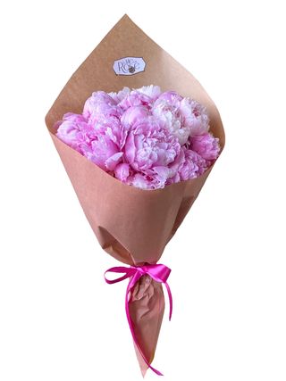 Buchet cu 15 bujori roz