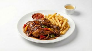 Poulet Sauté 3 Pièces & 1 Portion De Frites