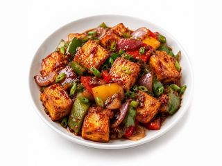 Chilly Paneer (Dry) (Bez Sosu)