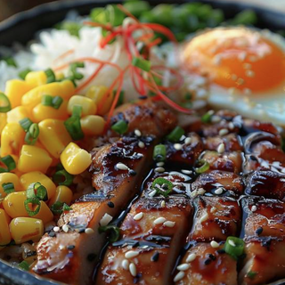 Menú Bowl De Pollo Teriyaki Con Arroz