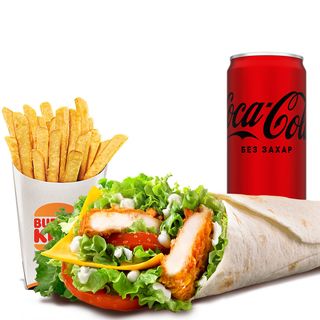 Криспи Чикън Рап Меню (659г)