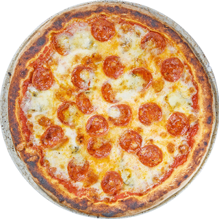 Pizza Gorgonzola cu salam picant