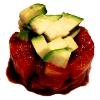 Tartar Salmón con aguacate y arroz ( 1 Ud. )