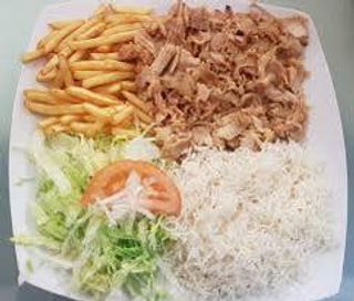 Plato De Arroz Con Ensalada